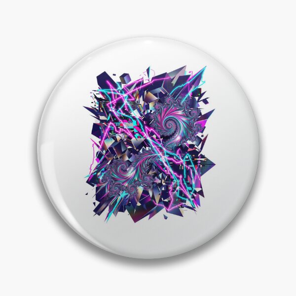 Item preview, Glitch Art Fractal Abstract Geometric Tracking Video Error designed and sold by PictoVibe.