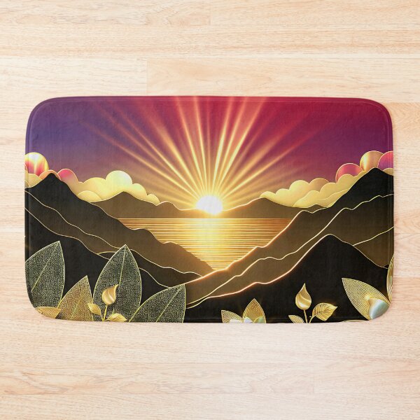 Item preview, Luxurious Mountain Sunset Over Lake Stylized Digital Art designed and sold by DEC02.