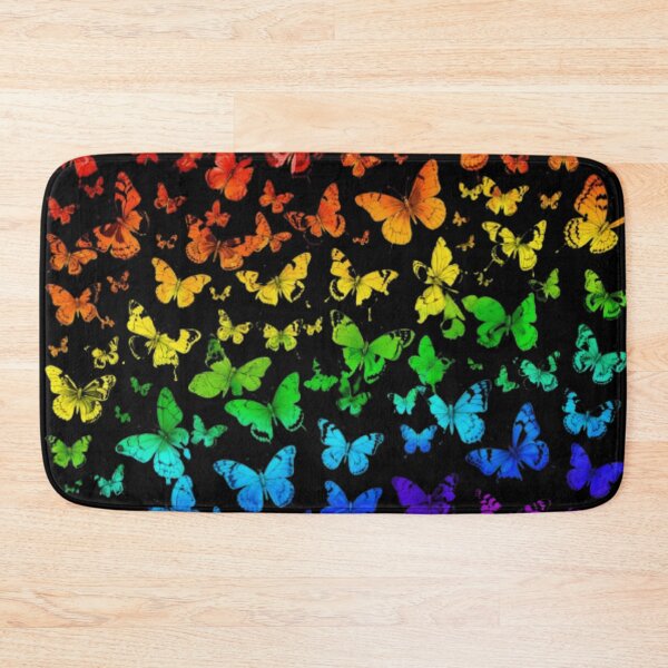 Item preview, Rainbow Butterfly Garden | Vibrant Neon Pattern designed and sold by Rawafi Art Studio.