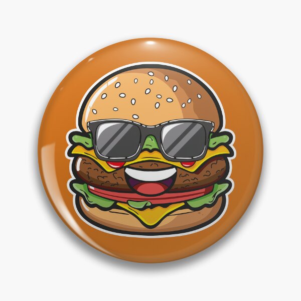 Item preview, Kawaii Hamburger – Cute Happy Burger Cartoon Design designed and sold by MerlinWear.