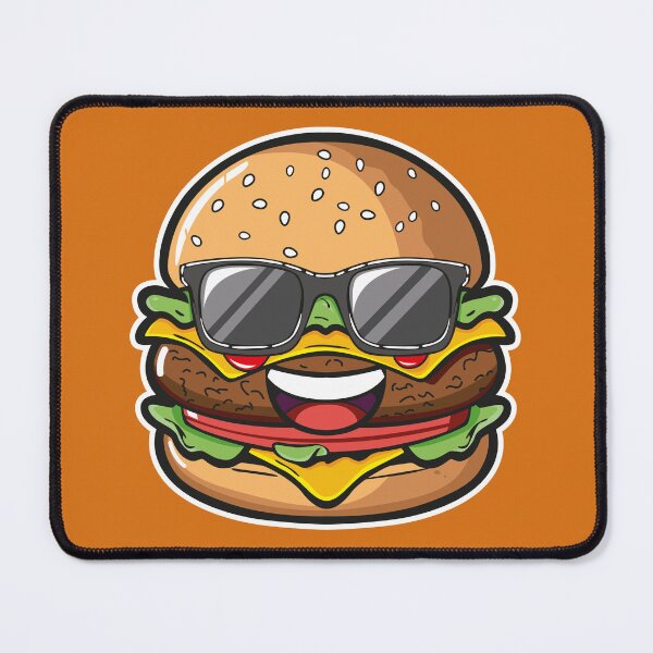 Item preview, Kawaii Hamburger – Cute Happy Burger Cartoon Design designed and sold by MerlinWear.