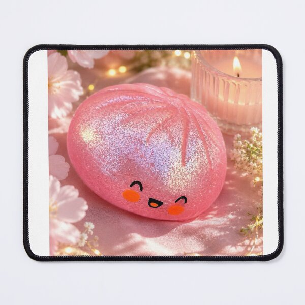 Item preview, Pink glitter dumpling squishie designed and sold by VultraVi.