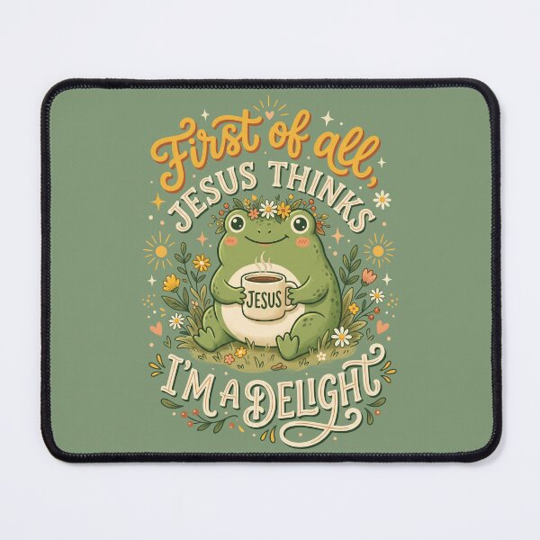 Item preview, Jesus Thinks I'm A Delight Funny Christian Frog Faith 1 designed and sold by ChinkyCat Official.