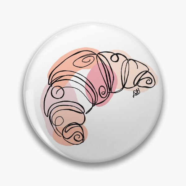 Item preview, Croissant French Bakery Line Art Print designed and sold by Evil B Creative.