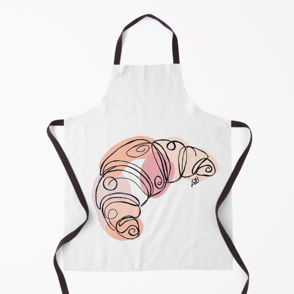 Item preview, Croissant French Bakery Line Art Print designed and sold by Evil B Creative.
