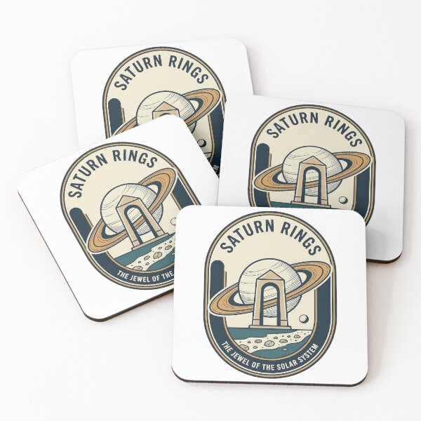 Item preview, Vintage Saturn Rings Solar System Travel Badge designed and sold by k3rstman1.