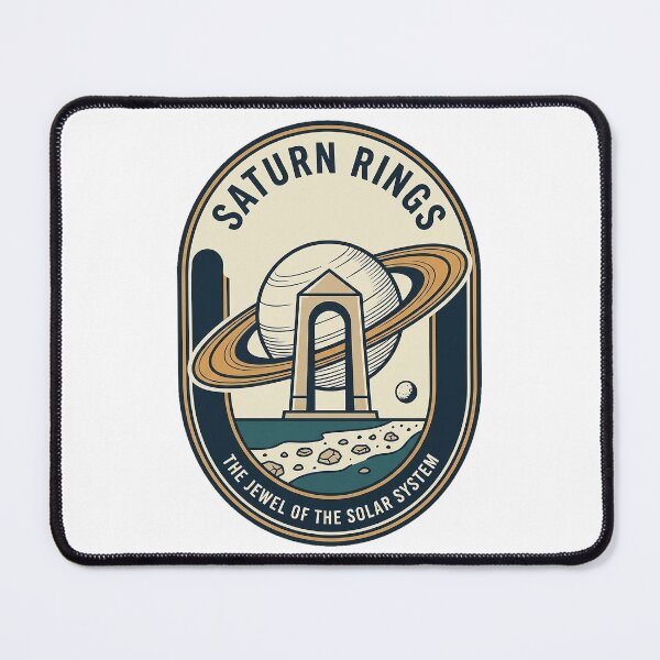 Item preview, Vintage Saturn Rings Solar System Travel Badge designed and sold by k3rstman1.