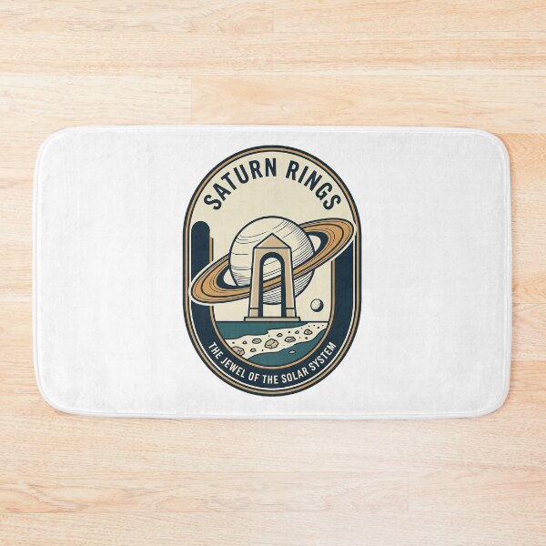 Item preview, Vintage Saturn Rings Solar System Travel Badge designed and sold by k3rstman1.