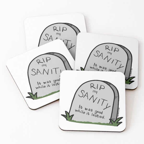 Item preview, RIP Sanity | Funny Perimenopause + Menopause Humor Sticker designed and sold by Dr. B Sticker Rx.