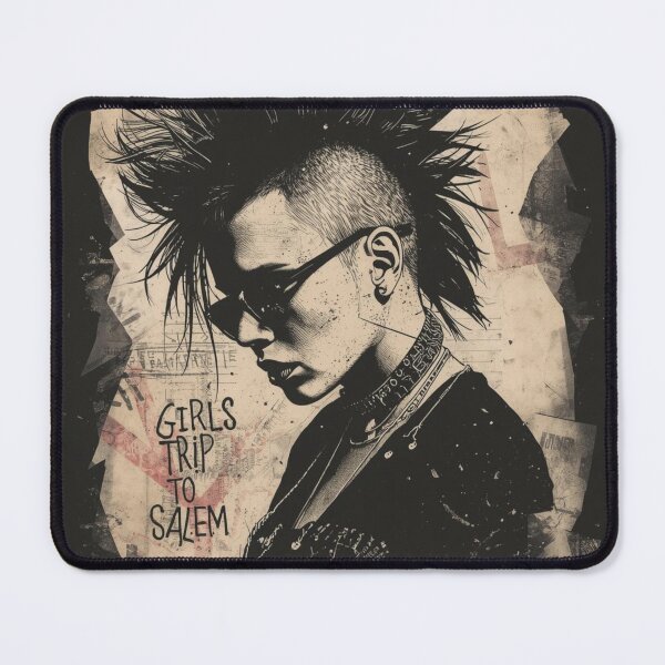 Item preview, Girls Trip to Salem Punk Mohawk - Spooky Grunge Alternative designed and sold by ERODED SELF.