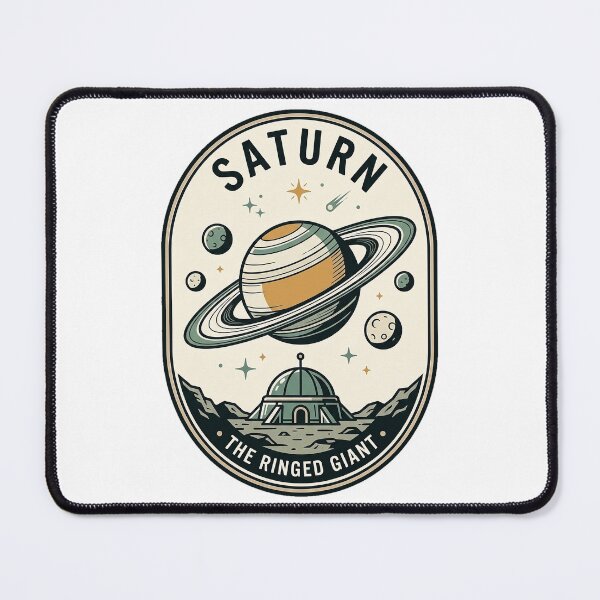 Item preview, Vintage Saturn The Ringed Giant Space Badge designed and sold by k3rstman1.