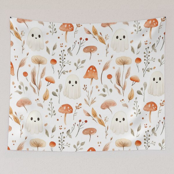 Item preview, Mushroom Ghosts  | Halloweenie designed and sold by DelicateBalance.