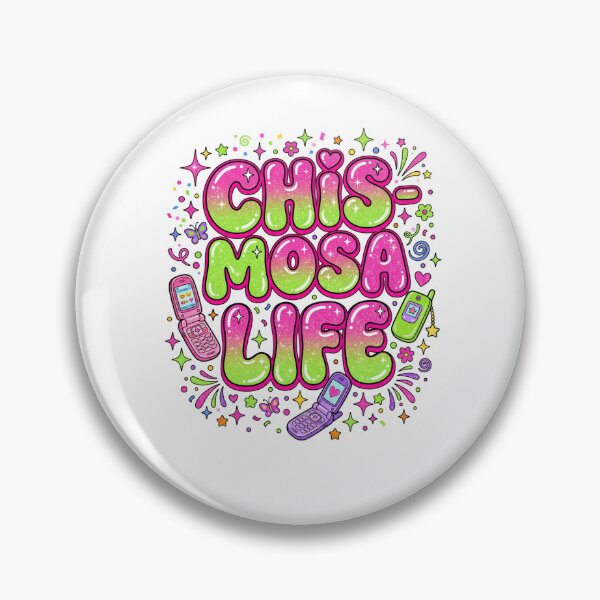 Item preview, Chismosa Life Funny Spanish Quote Y2K Glitter Stars designed and sold by PictoVibe.
