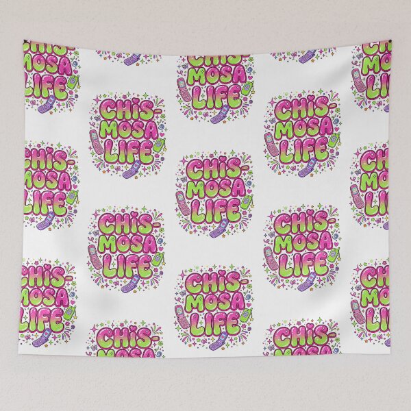 Item preview, Chismosa Life Funny Spanish Quote Y2K Glitter Stars designed and sold by PictoVibe.