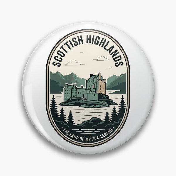 Item preview, Scottish Highlands Vintage Castle Loch Travel Badge designed and sold by k3rstman1.