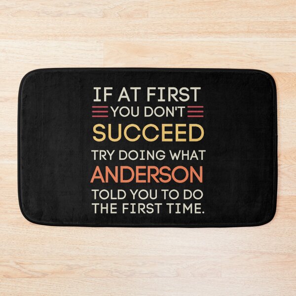 Item preview, Anderson Advice If You Don't Succeed Quote designed and sold by StuckOnTees.