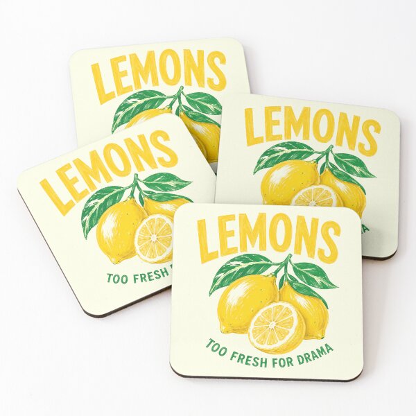 Item preview, Too Fresh for Drama Lemon Illustration | Funny Tropical Design designed and sold by Islabonita..