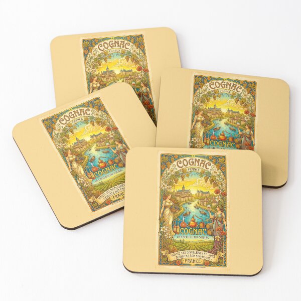 Item preview, Cognac, France Art Nouveau Poster designed and sold by travelwitheric.