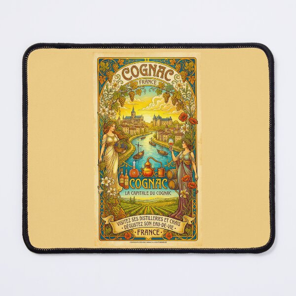 Item preview, Cognac, France Art Nouveau Poster designed and sold by travelwitheric.