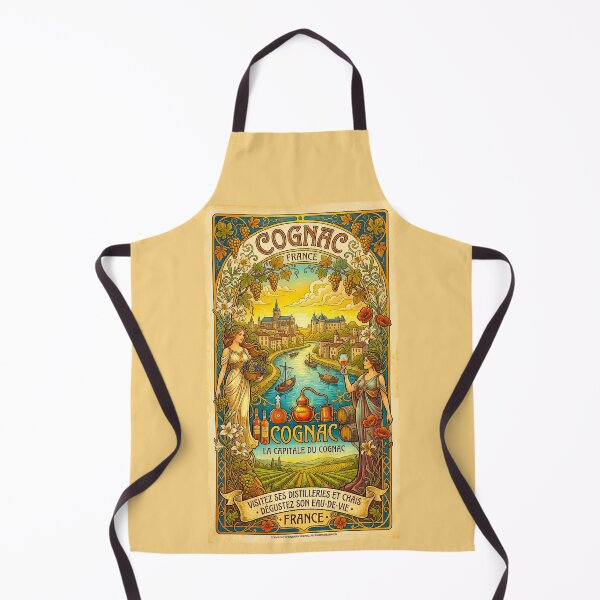 Item preview, Cognac, France Art Nouveau Poster designed and sold by travelwitheric.