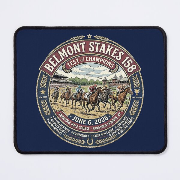 Item preview, 2026 Belmont Stakes 158th Run Contenders horse racing design designed and sold by Ginny Luttrell.