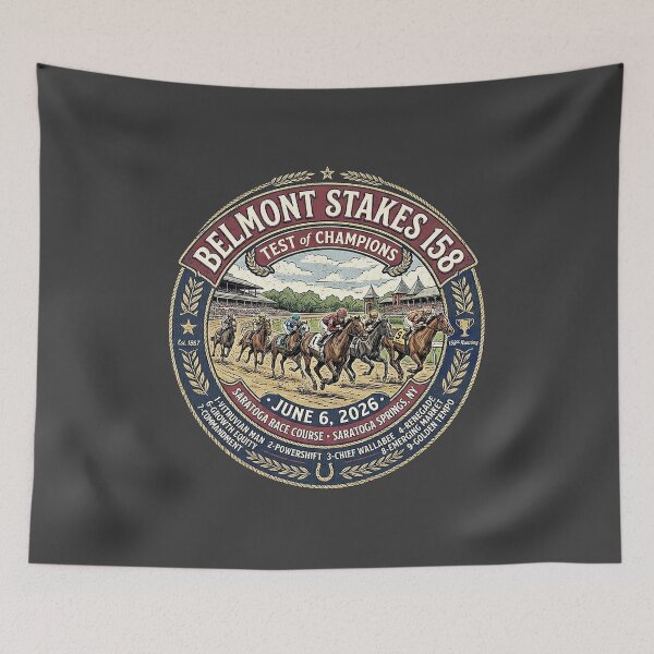 Item preview, 2026 Belmont Stakes 158th Run Contenders horse racing design designed and sold by Ginny Luttrell.