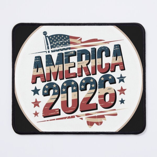 Item preview, america2026with a flag,BLACKBG,lovers t-shirt designed and sold by idizayilstore.