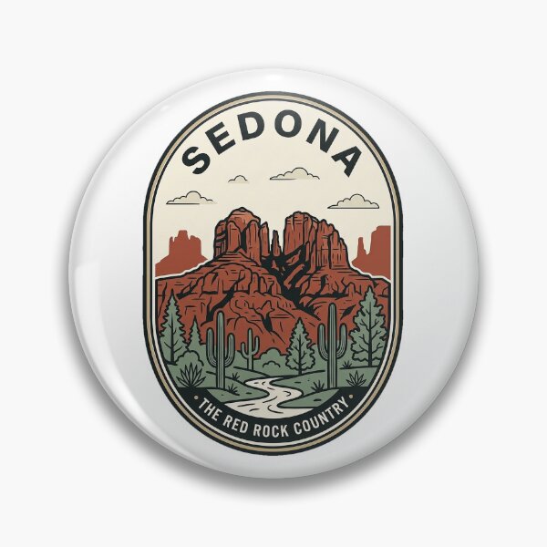 Item preview, Vintage Sedona Arizona Red Rock Country Badge designed and sold by k3rstman1.