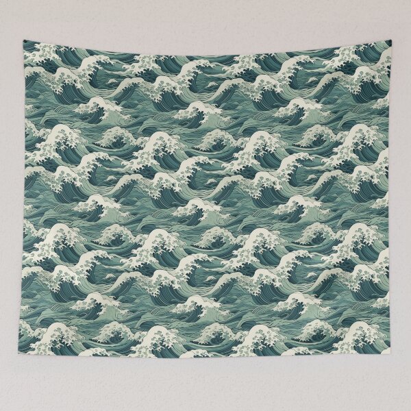 Item preview, Blue Japanese Waves designed and sold by DelicateBalance.