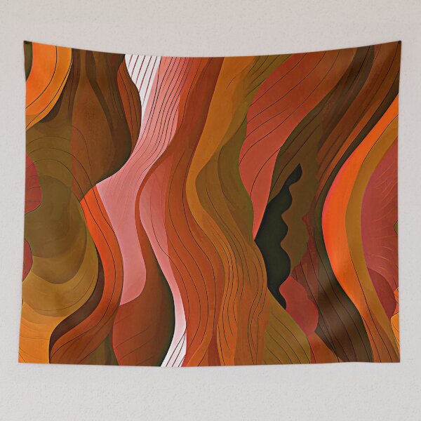 Item preview, Red Rock Canyons Abstract Wavy Flowing Streams Designs designed and sold by DEC02.