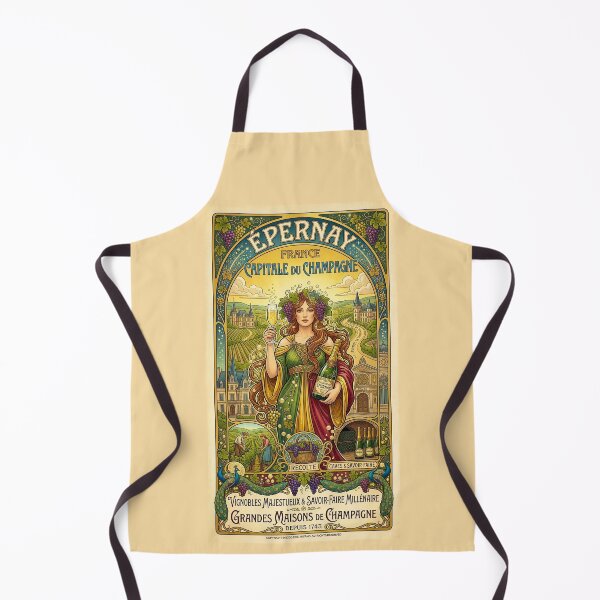 Item preview, Épernay, France Art Nouveau Poster designed and sold by travelwitheric.