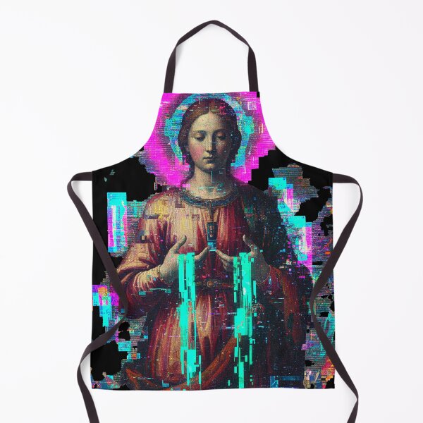 Item preview, Neon Cyber Madonna: Glitch Art Renaissance designed and sold by A E S T H E T A T A G.