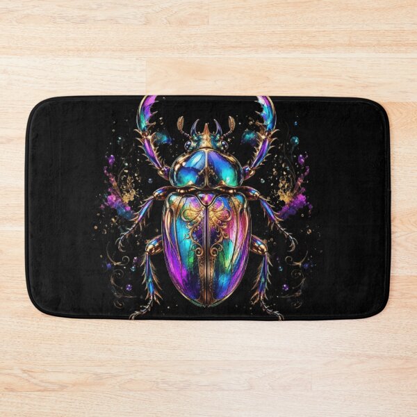 Item preview, Iridescent Cosmic Beetle | Metallic Liquid Art designed and sold by Rawafi Art Studio.