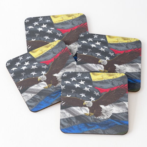Item preview, First Responder Flag with Eagle designed and sold by Cora Worthington Art.