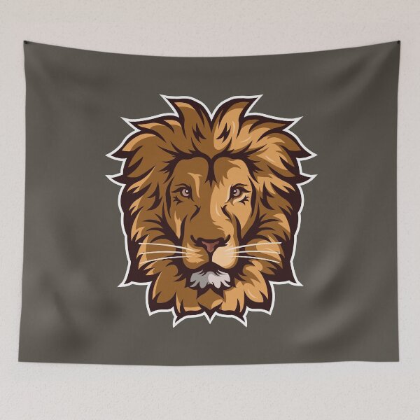 Item preview, Lion Head – Majestic King of the Jungle Design designed and sold by MerlinWear.