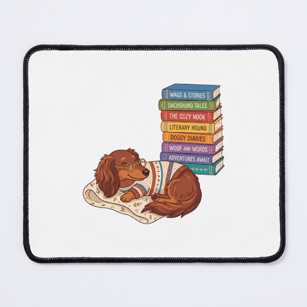 Item preview, Dachshund Book Club Cute Weiner Dog Reader Literary Gift designed and sold by PictoVibe.