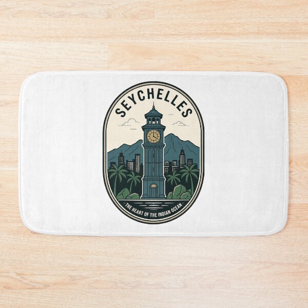 Item preview, Victoria Seychelles Clocktower Vintage Travel Badge designed and sold by k3rstman1.
