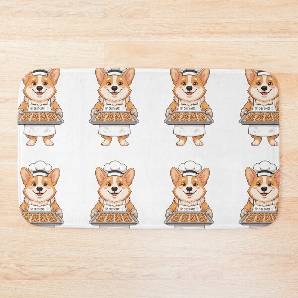 Item preview, Corgi Baking Chef Cute Pastry Cook Dog Mom Kitchen designed and sold by PictoVibe.