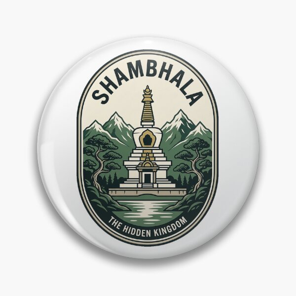 Item preview, Shambhala The Hidden Kingdom Himalayan Stupa Emblem designed and sold by k3rstman1.