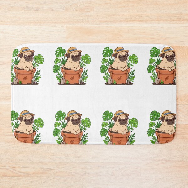 Item preview, Pug Gardening Society Cute Plant Parent Crazy Dog Lady designed and sold by PictoVibe.