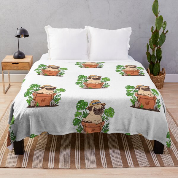 Item preview, Pug Gardening Society Cute Plant Parent Crazy Dog Lady designed and sold by PictoVibe.