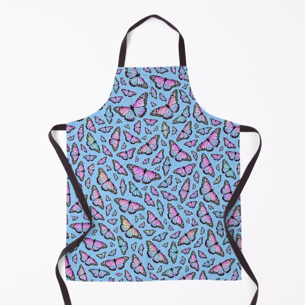 Item preview, Holographic Pastel Sunset Butterflies Print on Blue designed and sold by BeJolley.