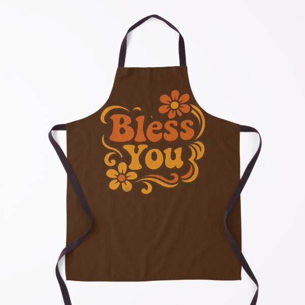Item preview, Retro Groovy Bless You Floral Typography designed and sold by CAutumnTrapp.