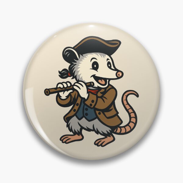 Item preview, Revolutionary Fife Playing Opossum designed and sold by Ghost on Toast.