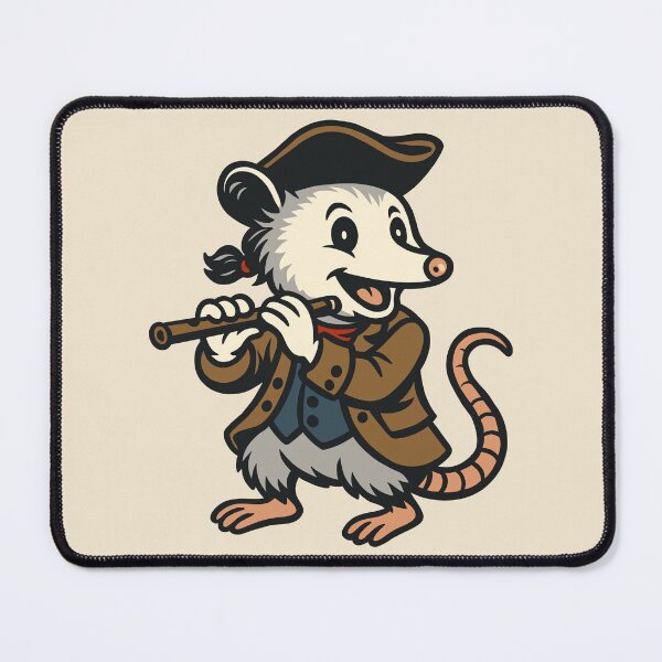 Item preview, Revolutionary Fife Playing Opossum designed and sold by Ghost on Toast.