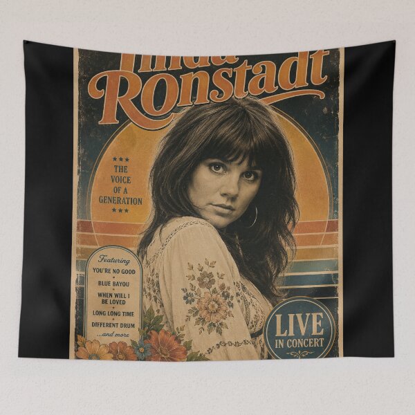Item preview, Linda Ronstadt 70s Retro Concert designed and sold by hablot86.