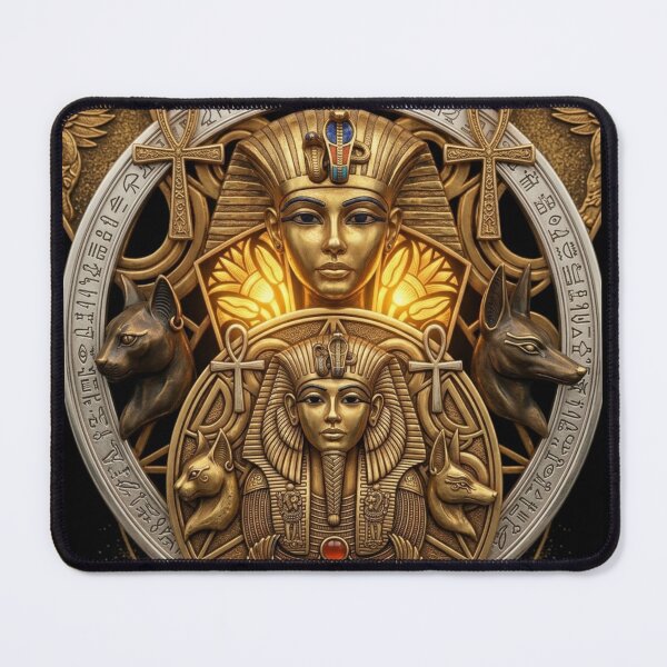 Item preview, Ancient Egyptian Gods and Pharaohs | Anubis Bastet Sacred Symbols Art designed and sold by Queen Cleopatra.