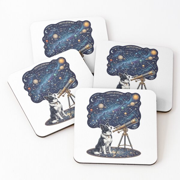 Item preview, Border Collie Astronomy Club Stargazing Space Geek Dog designed and sold by PictoVibe.