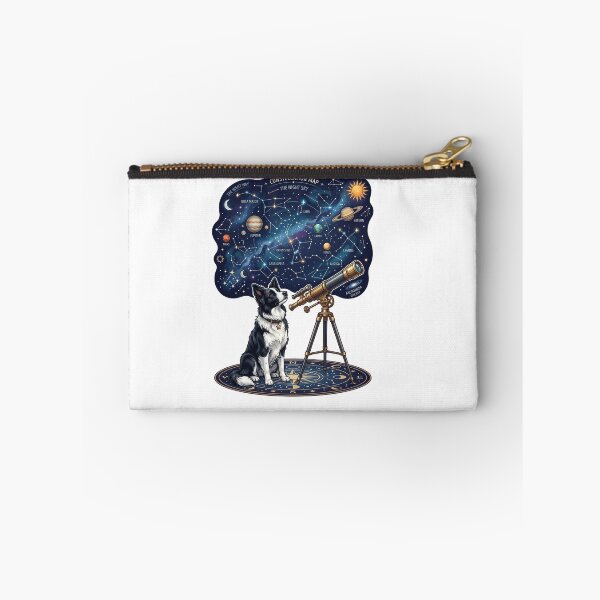 Item preview, Border Collie Astronomy Club Stargazing Space Geek Dog designed and sold by PictoVibe.