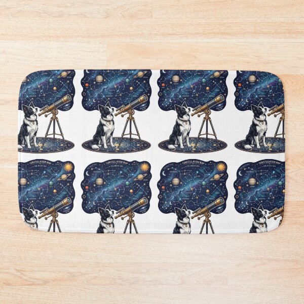 Item preview, Border Collie Astronomy Club Stargazing Space Geek Dog designed and sold by PictoVibe.